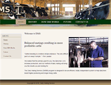 Tablet Screenshot of dairymatingservice.com